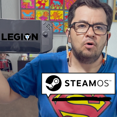 episode Lenovo Legion Go (primera versión) con SteamOS artwork